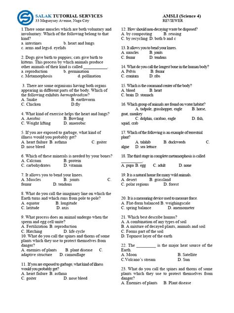 amsli reviewer grade 2